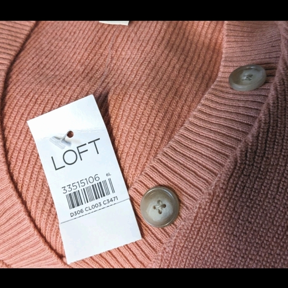 NWT LOFT Henley Pullover Sweater Long Sleeve S #4 - Picture 2 of 7